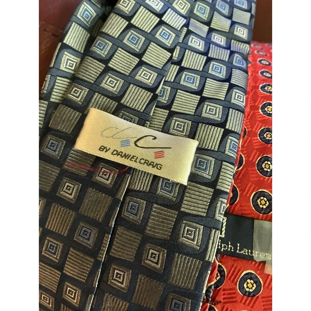 Men’s Silk Tie Lot of 8 J Garcia Robert Talbott Polo Ralph Lauren Molecular